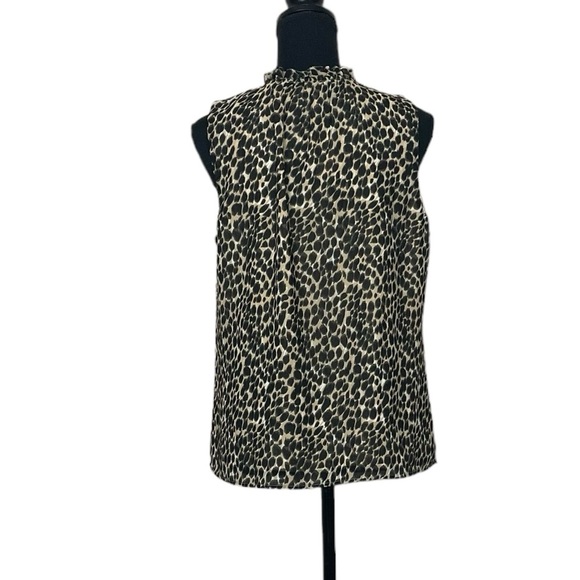 NWT J. Crew Factory Animal Print Sleeveless Top (P) - Picture 4 of 10